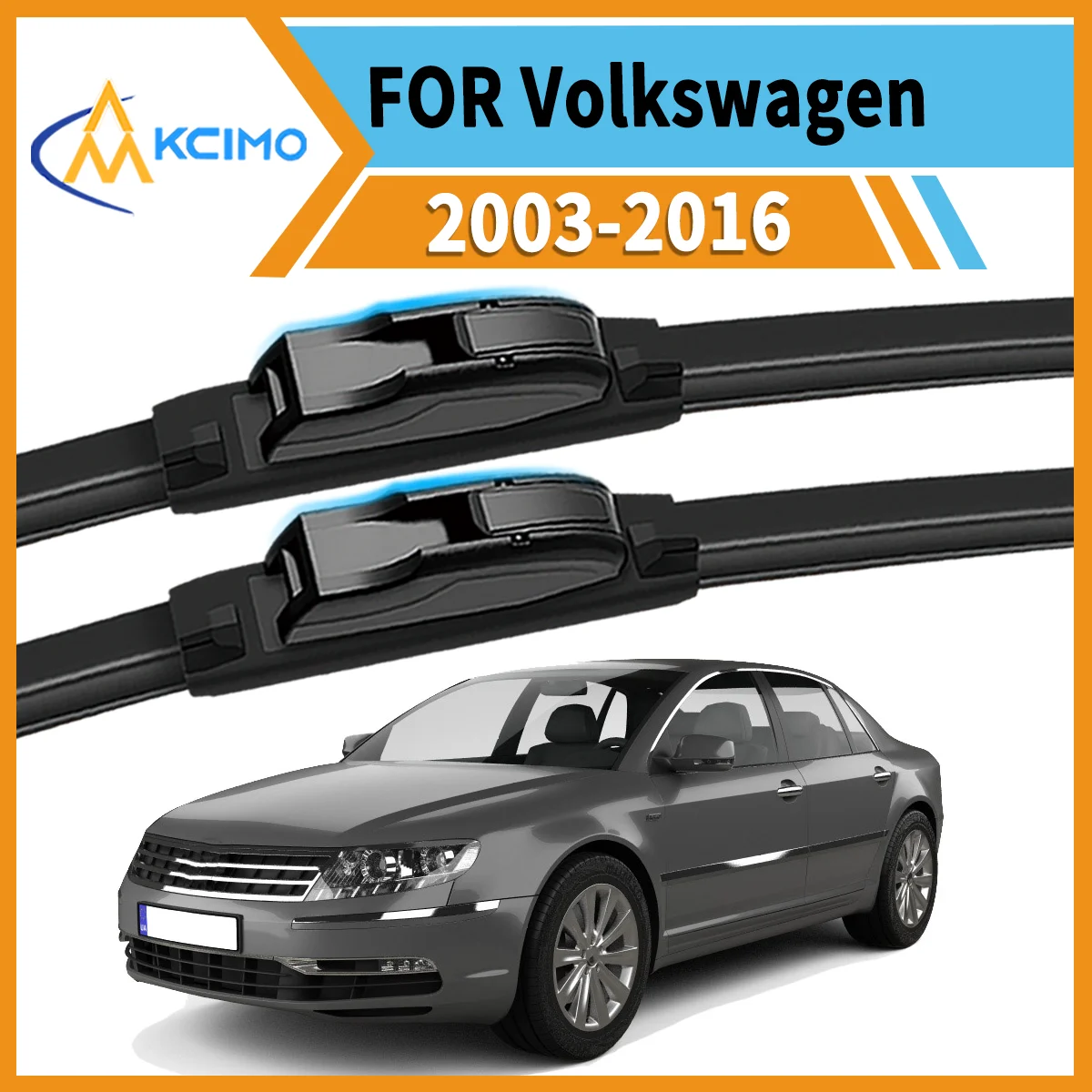 

Clear Vision Rain or Shine 2PCS Front Wiper Blades for Volkswagen Phaeton GP0 2003-2016 All-Weather Durability Safe Driving