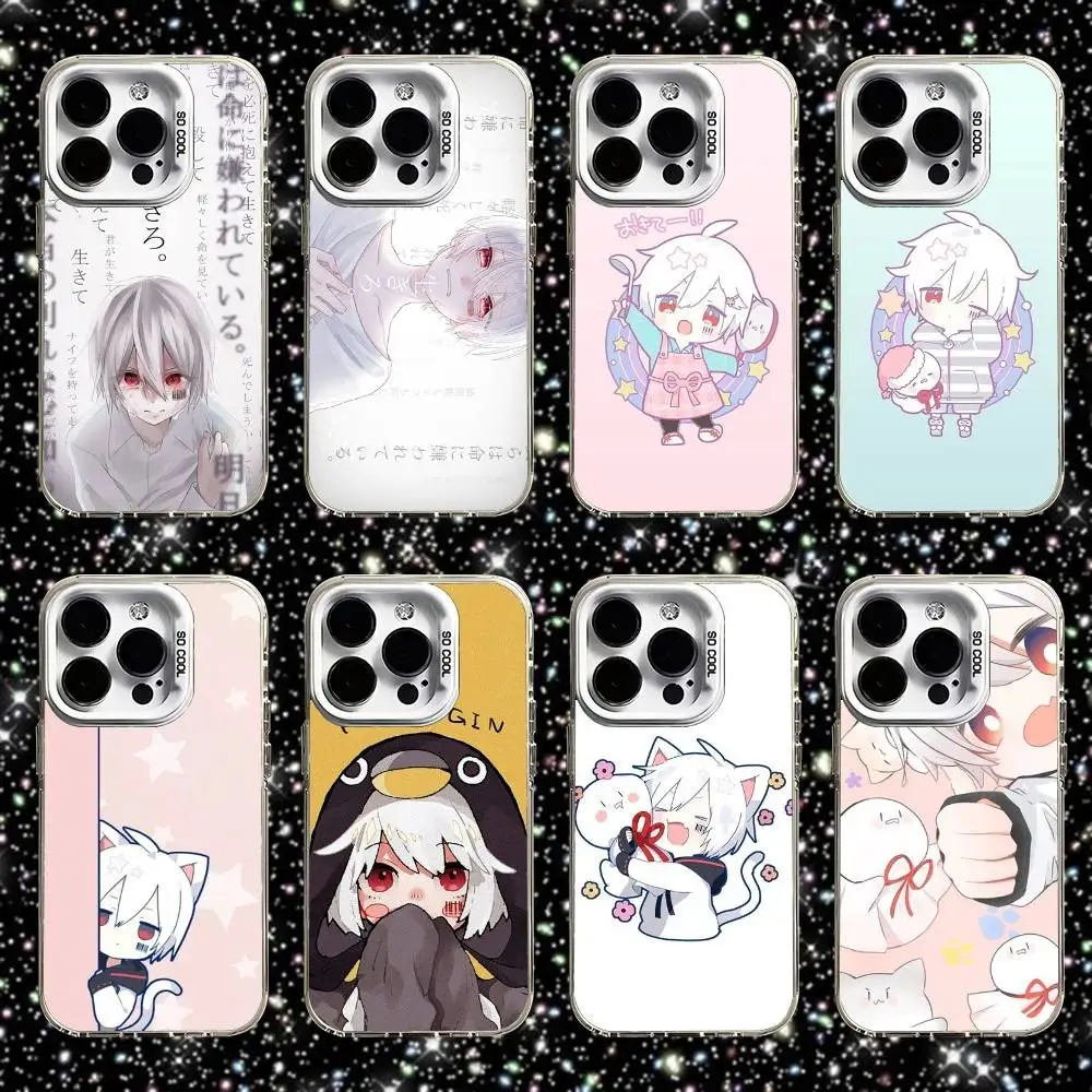 Чехол для телефона Mafumafu Japanese Singer для iPhone 16,15,14,13,12,11,Pro,XS,Max,Plus,Mini,SE White Candy, матовый противоударный чехол