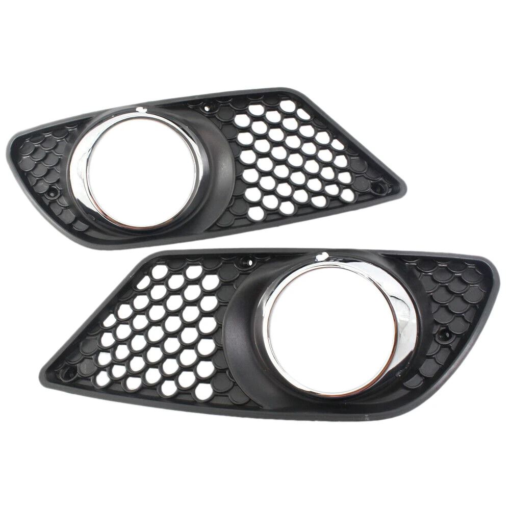 Car Right&Left Front Bumper Fog Lamp Light Grilles for Mercedes Benz C-Class W204