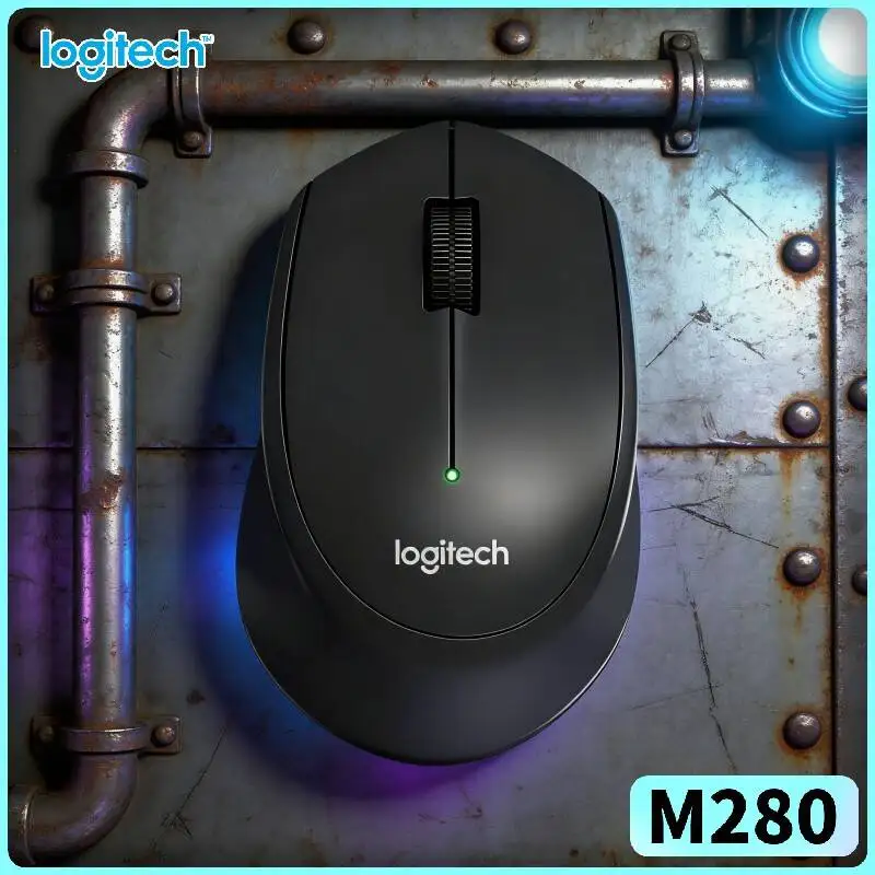

Logitech M280 Ergonomic Wireless Mouse Anti-Slip Pads 2.4GHz Nano Receiver 10m Distance for Office Linux PC Mac
