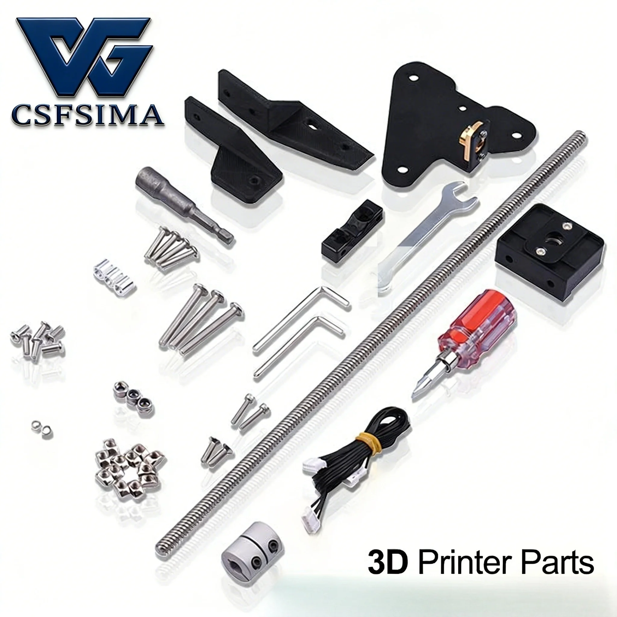 

Аксессуары для 3D-принтеров: Комплект для модернизации двойной оси Z (CR-10/End3) с винтами для улучшения стабильности и точности (DIY-набор)