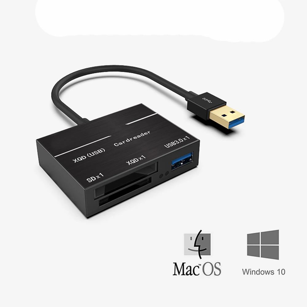 قارئ بطاقات XQD USB 2.0 / 3.0 قارئ عالي السرعة 500 ميجابايت/ثانية لجهاز Mac Windows D4 D500 #3