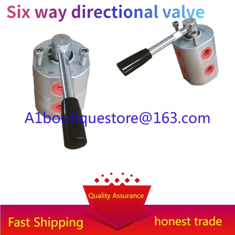 Manual rotary valve DF6VIEG3/8 hydraulic switching valve DF6VIEG1/2 two-position six-way reversing, grader