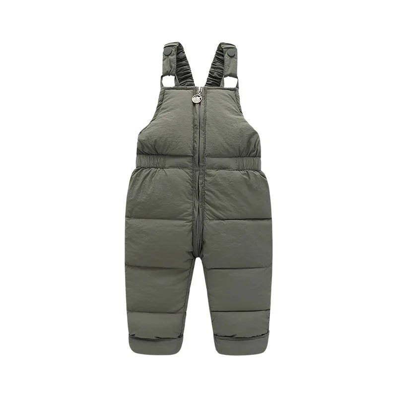 Fashion Baby Boy Girl Overall Pant Winter Infant Toddler Thick Suspender Trousers Casual Warm Jumpsuit Baby Clothes 1-5Y
