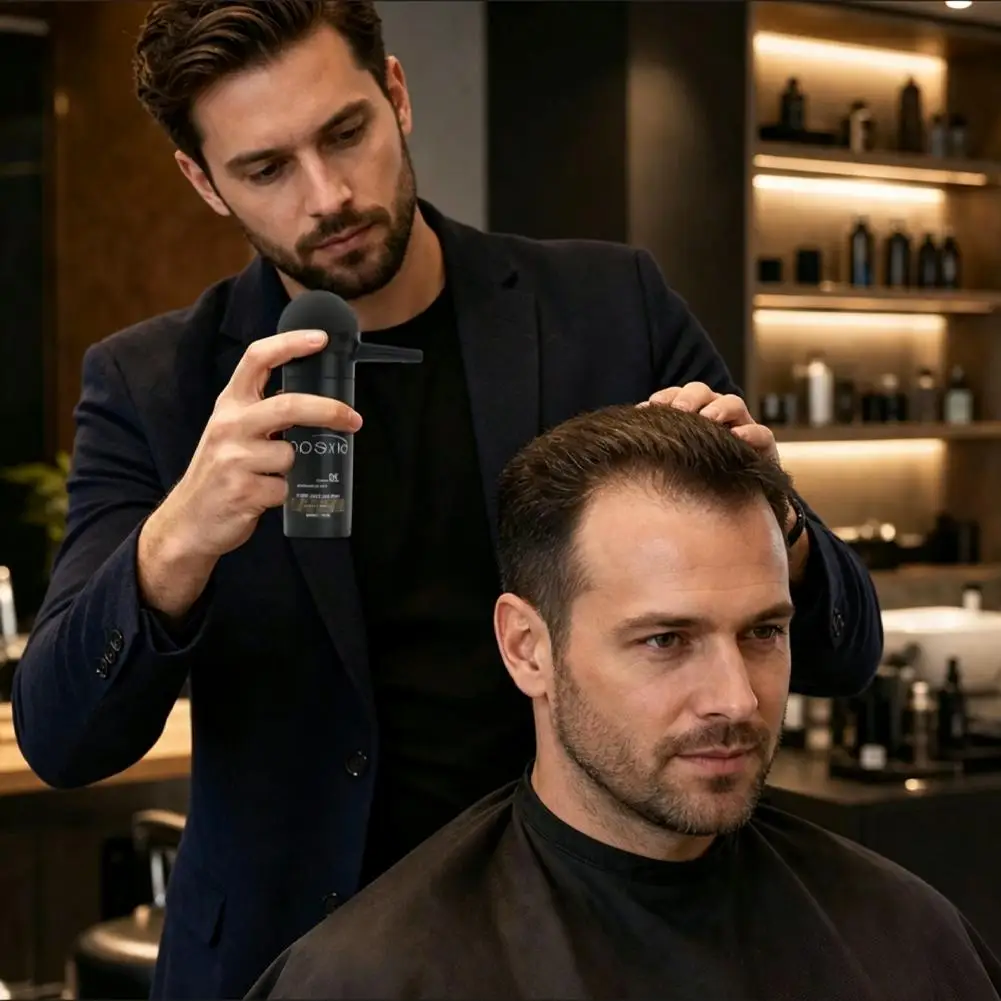 Bixeaa Hair coloring powder With Spray Nozzle Create Full Thick Hair Cover Sparse Hairline Powder Hair Building Fibers