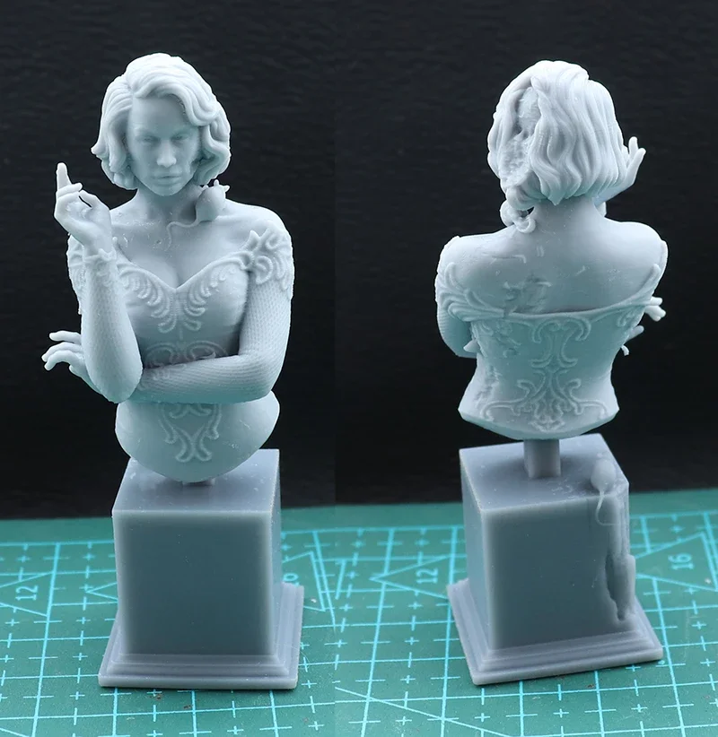 1/18 80mm figure Resin Model Kits Witch Bust Figurine Unpaint No Color RW-722 view 2