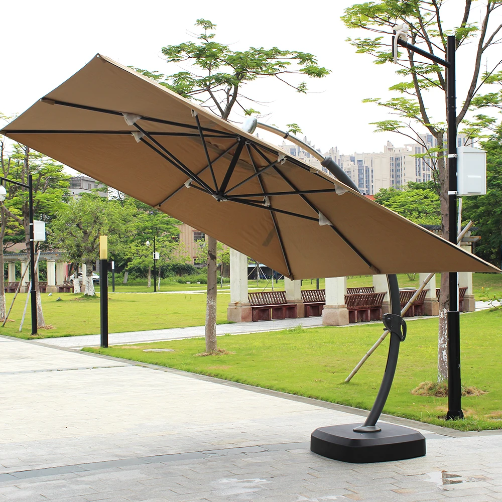 Modern Design Outdoor Parasol Terrasse For Patio Courtyard Dining Supermarket Hotel And Park Made Of Polyester