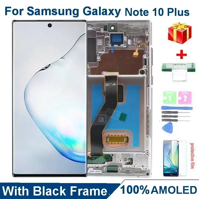 For Samsung Galaxy Note 10 Plus N9750 LCD Display Touch Screen Note10+ SM-N975F N975A N975U N976 Super AMOLED LCD Digitizer