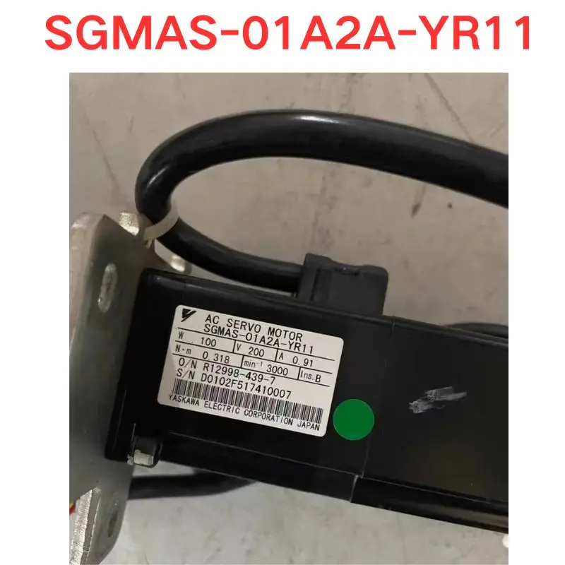 Used SGMAS-01A2A-YR11 servo motor Functional test OK