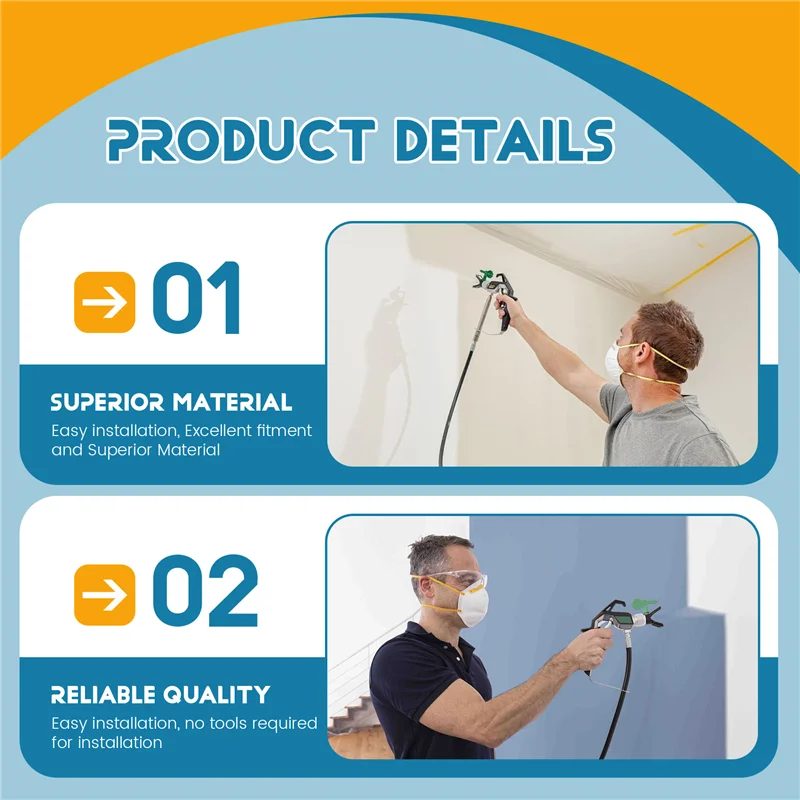 AB08-Nozzle Saddle Pads Nozzle Back Seat Paint Sprayer Sealing End Gasket Airless Nozzle Airless Spray Gun Nozzle Accessories RA