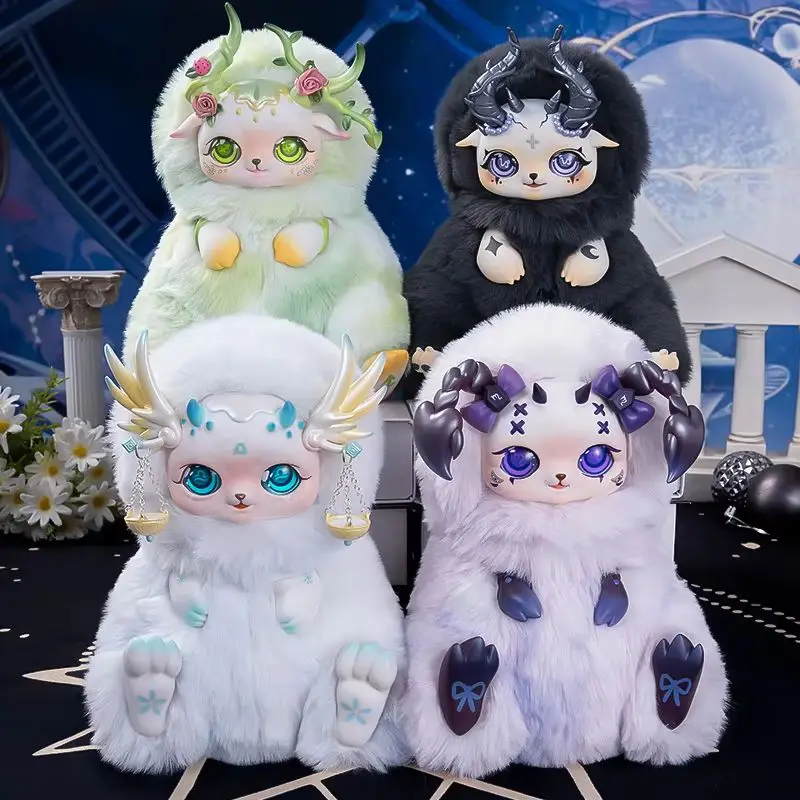 100% autentico Foresta Lingua segreta Dodici costellazioni Scatola cieca Morbido peluche Bambola in vinile Ragazza Collezione desktop Scatola misteriosa Regalo