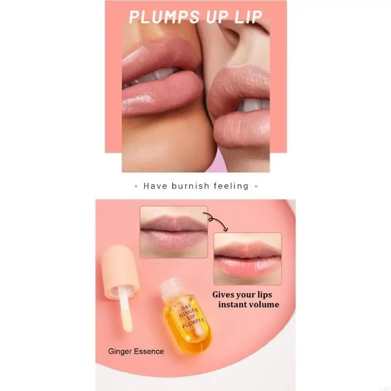

R3MF Lip Plumping Balm Moisturizing Translucent Lip Gloss Mint Makeup Tool