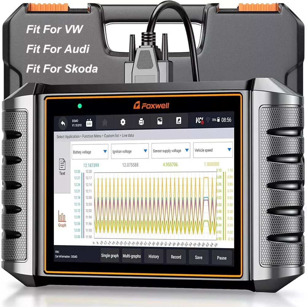 

FOXWELL NT710 For VAG VW Audi Seat Bidirectional Car OBD2 Scanner Car Diagnostic ECU Coding All System A/F Adjust IMMO 30+ Reset