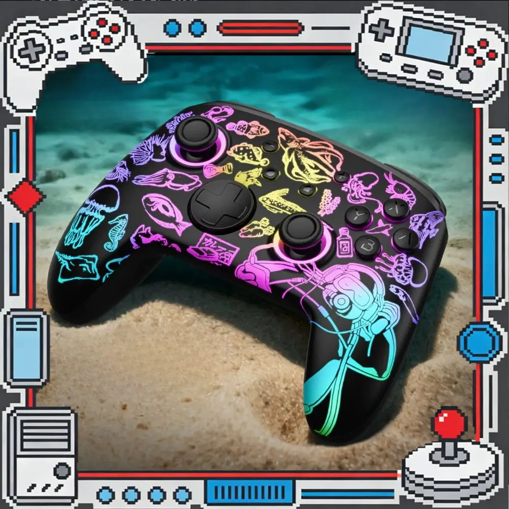 FUNLAB Firefly PRO+ Gaming Controller Diver Dave Handle Tri-mode Wireless RGB Controller Hall Charging Dock Multi-platform Gift