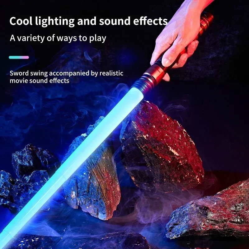 75cm RGB Light Saber 2 In 1 7-color/1 Color Lightsaber For14+ Kids Laser Sword Toy Party Glow Swords - view 4