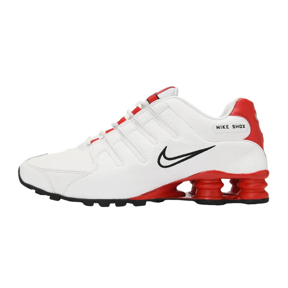

Nike Shox NZ SL Women Men Shock-absorbing Rebound Anti-slip Abrasion-resistant Sports Running Shoes White, Black Red 378341-110