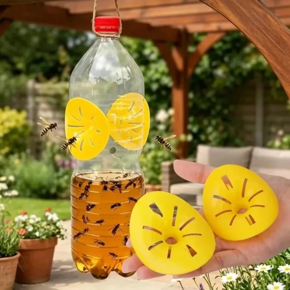 Garden Pest Control Tool Reusable Wasp Trap Plastic Cone Shape Hornet Bee Catcher Insert Fruit Fly Trap Garden