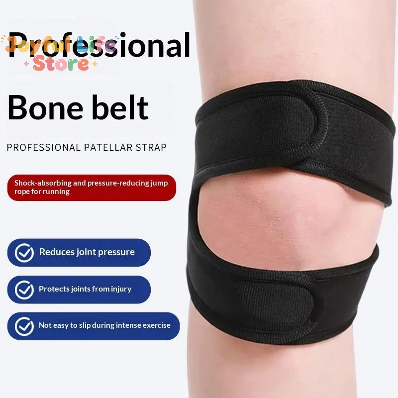 1PC Knee Patella Strap With Polyester Fiber Shock Absorption 4-Way Compression For Sports Running Hiking