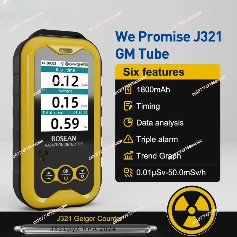 FS5000 Geiger Counter Nuclear Radiation Detector X-ray Beta