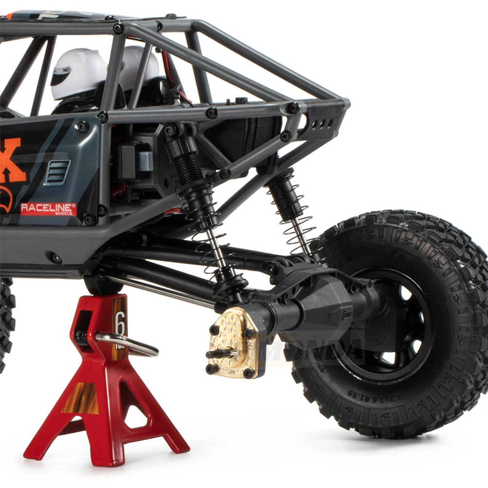 UTB18 mosiężne ciężary przednia tylna oś Portal pokrywa sześciokątne piasty na samochód zdalnie sterowany RC Axial 1/18 Capra Unlimited Trail Buggy