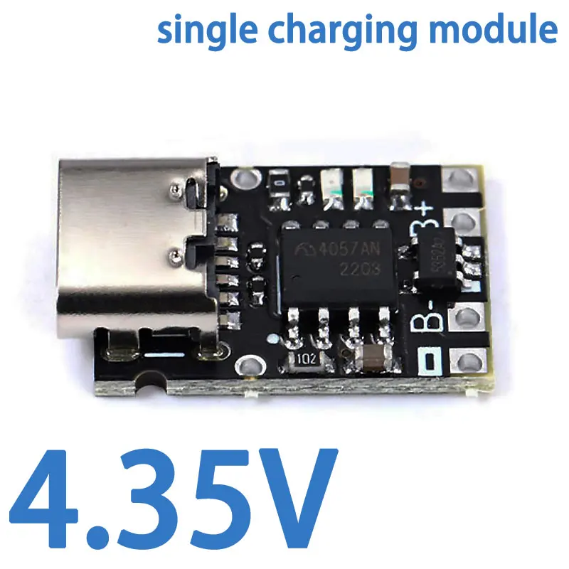 5 فولت شحن وتفريغ وحدة متكاملة 3.7 فولت 4.2 فولت 18650 بطارية ليثيوم شحن دفعة لوحة الطاقة حماية نوع-c