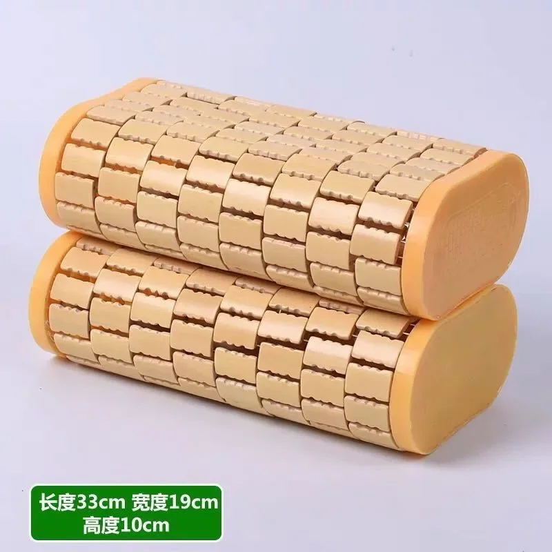 [] summer mahjong cool bamboo hollow core sweat sauna room memory pillow single neck protection health care