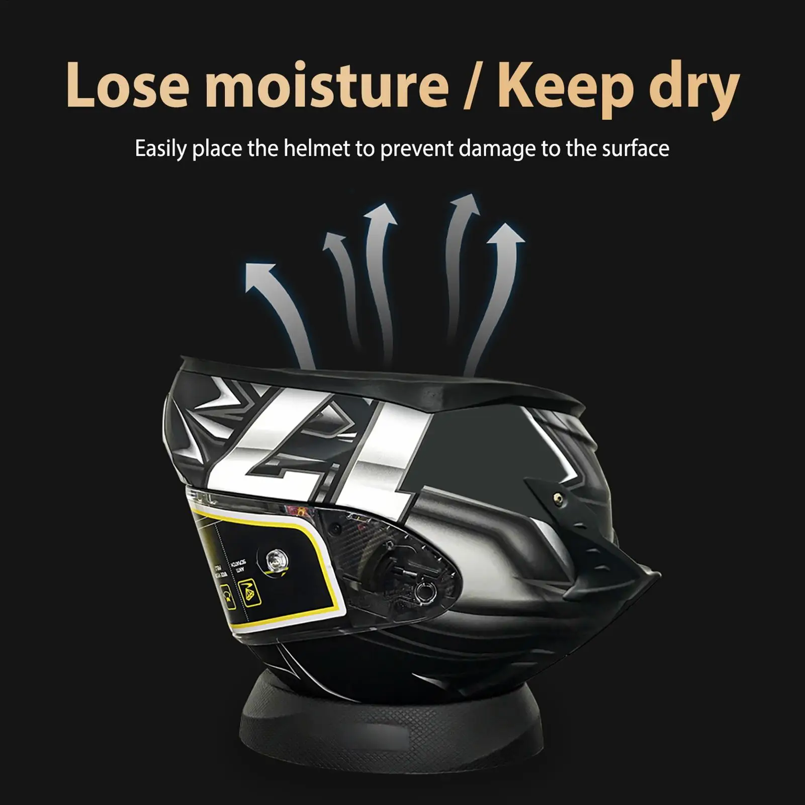 Portable Motorcycle Helmet Holder Rack Hook Helmts Stand Helmet Support Pad Helmet Donut Ring Motorcycle Service Pad