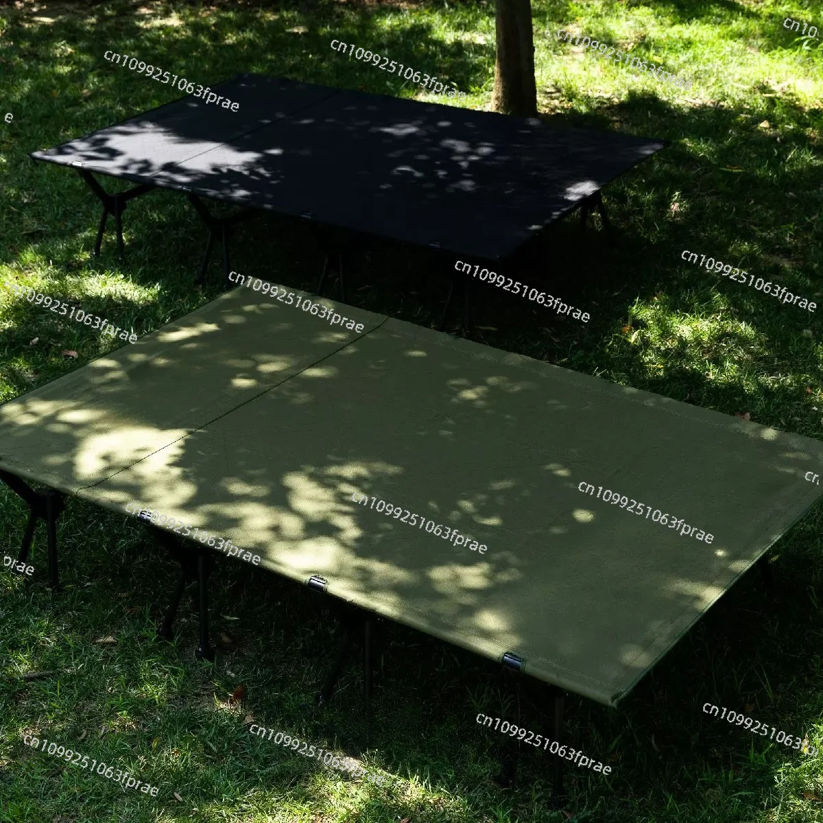 Outdoor camping parent-child bed enlarged and widened double folding bed family camping lunch break portable camp bed