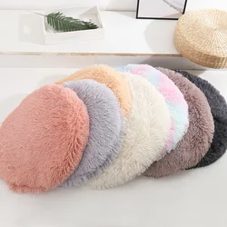 Plush Cat Bed Mats Round Pet Bed for Cats Small Dogs Soft Fleece Pet Sleeping Mat Kitten Puppy Nest Pet Cushion Cat Sleeping Bed