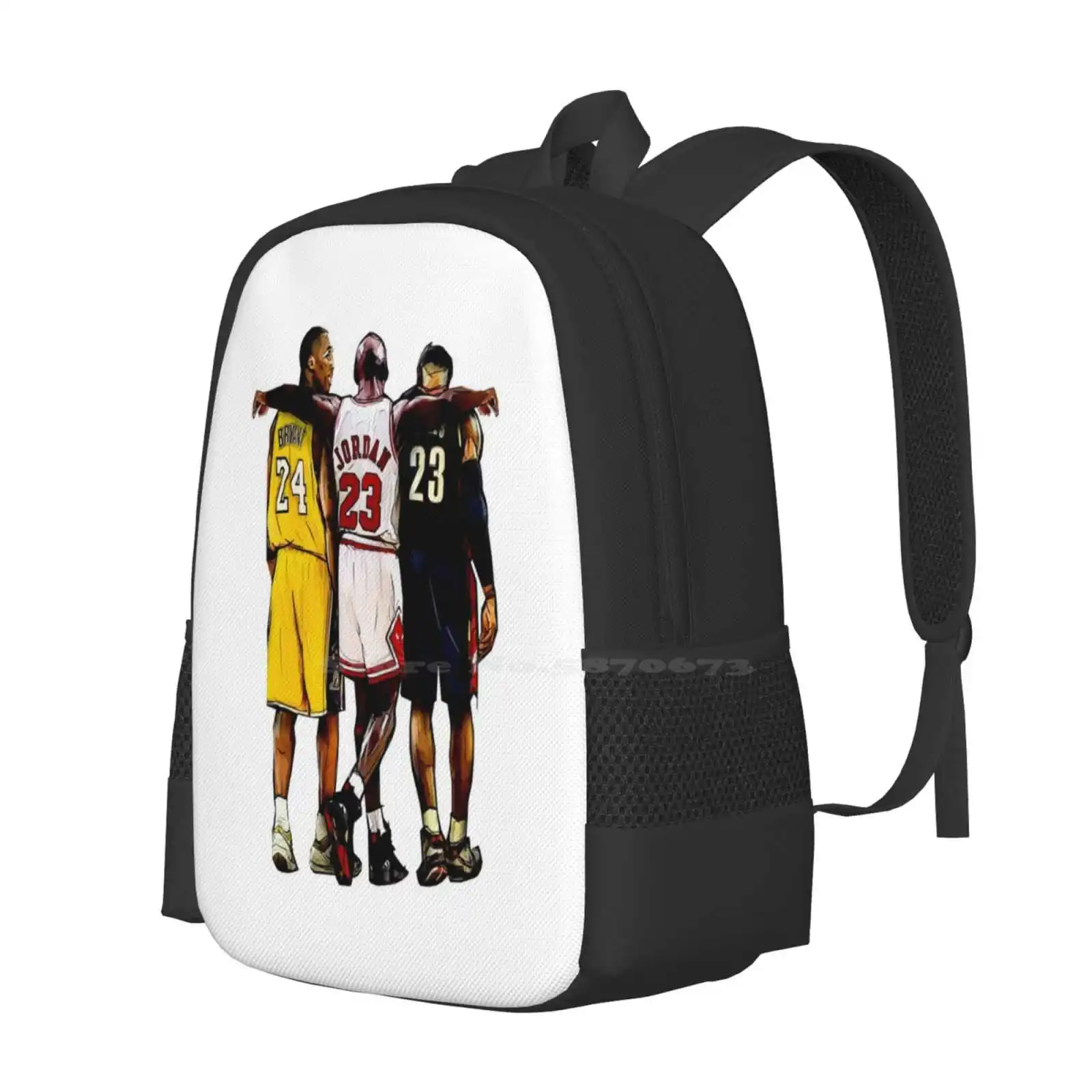 Basquete Jump Corner Student Bag, Juntos, os recém-chegados, Unisex Student Bag, Cool Forever Mochila, Michael, Número, Canto, 23, 45