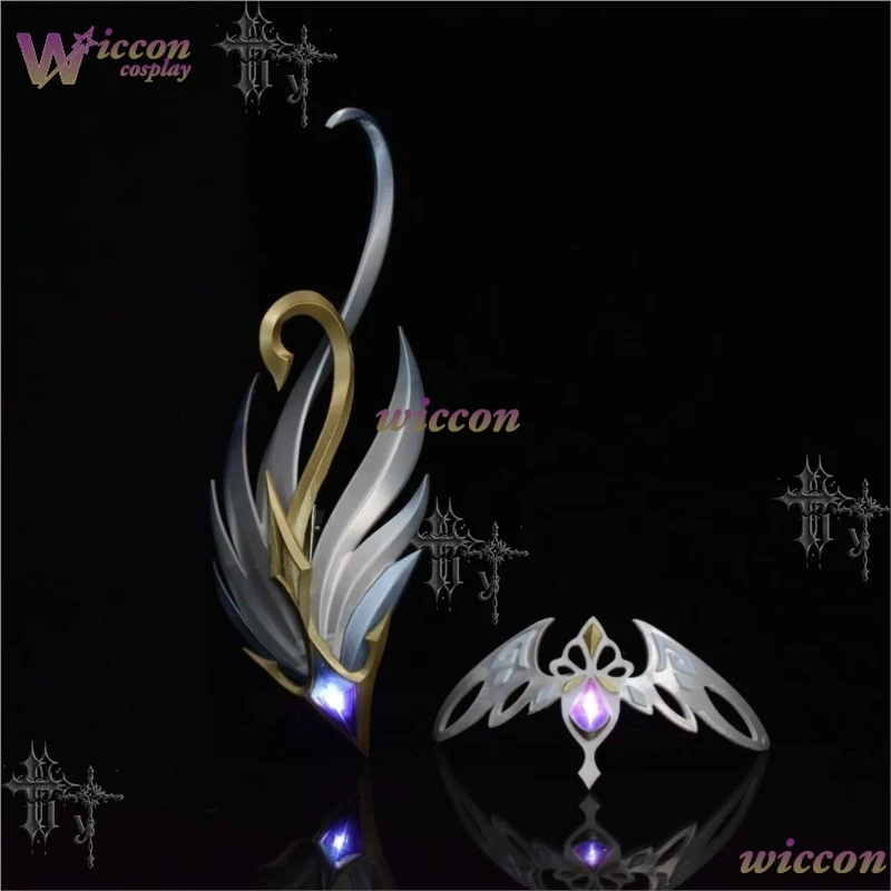 ​​WonkaCos Genshin Impact Odette Feather Hair Ornament Cos Headwear Game Prop Accessories For Comic Con Anime Role Play Decor - view 3