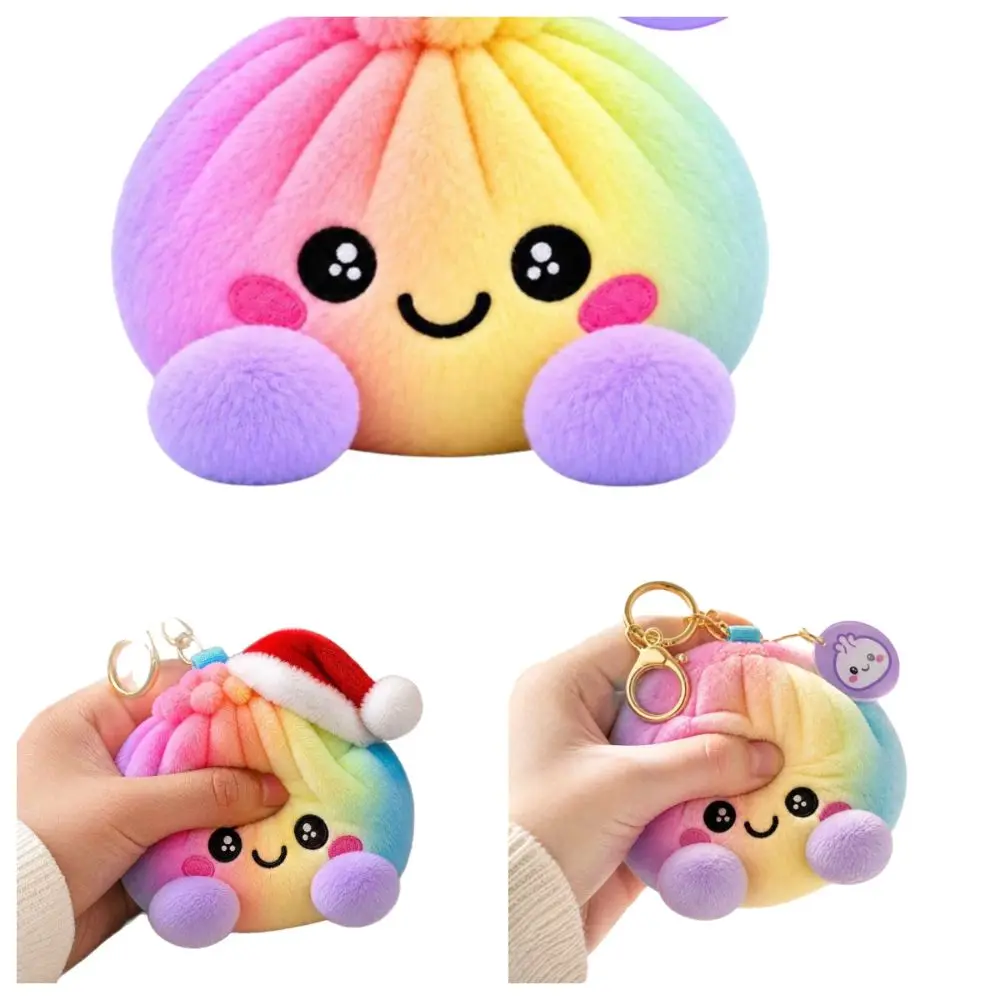 Funny Gift Soft Stress Ball Keychain Squishy Realistic Squishy Dumpling Cute Food Shaped Dumpling Keychain Kids