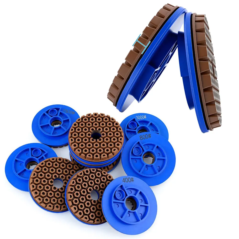 

4-дюймовый шлифовальный круг с замком улитки для мрамора, гранита, бетона, влажного использования, автоматическая машина для кромок