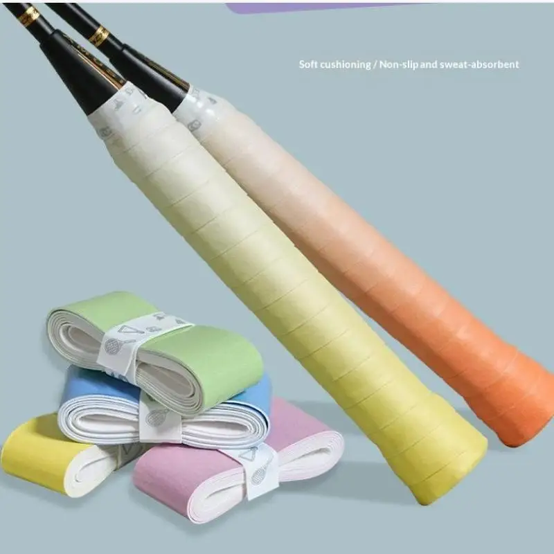 6 Stück Gradient Anti-Rutsch-Badmintonschläger-Griffband, schweißresistentes Overgrip-Band für den Tenniseinsatz – Detail 6
