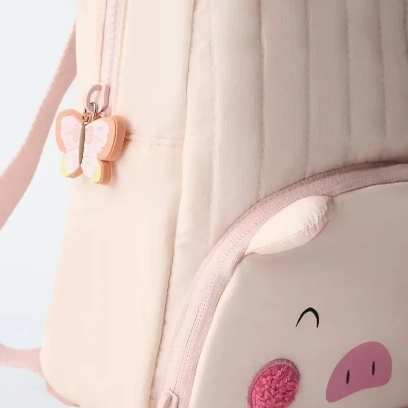 Cartoon Pink Piggy Backpack Men's and Women Cute Large Capacity School Bag Outdoor Travel Backpack Fashionable Popular Backpack