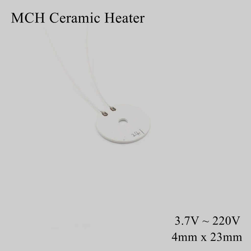 Concentric Circles 4mm x 23mm 5V 12V 24V MCH High Temperature Ceramic Heater Round Alumina Electric Heating Element HTCC Metal