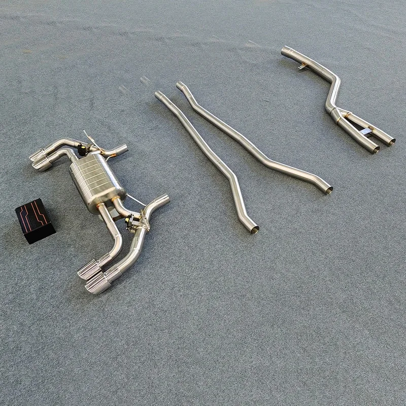 공장 직판 스테인리스 스틸 540i G30 배기 시스템 퍼포먼스 캣백 개조용 전자 밸브 머플러
