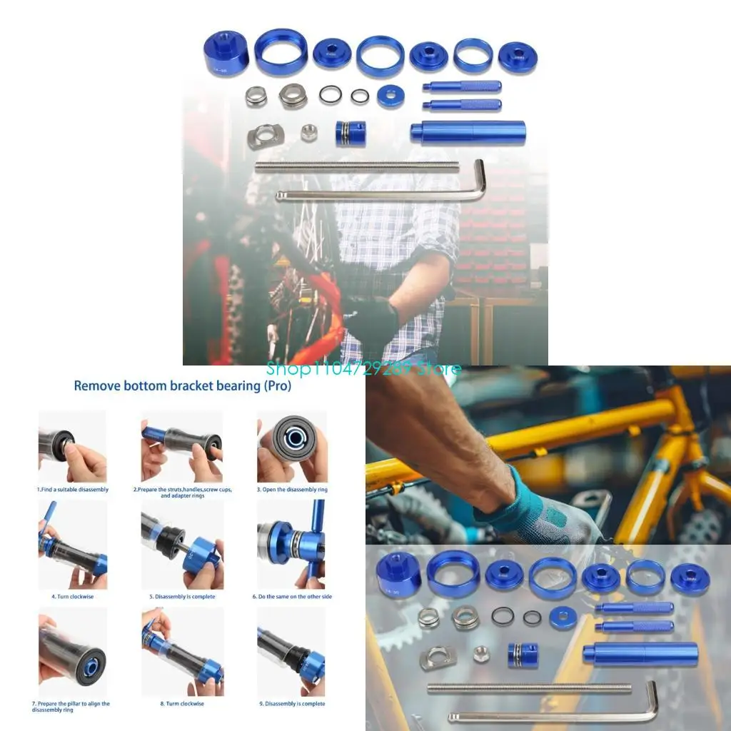 

D8KE Bottom Bracket Install and Removal Tool Bike Bottom Bracket Remover