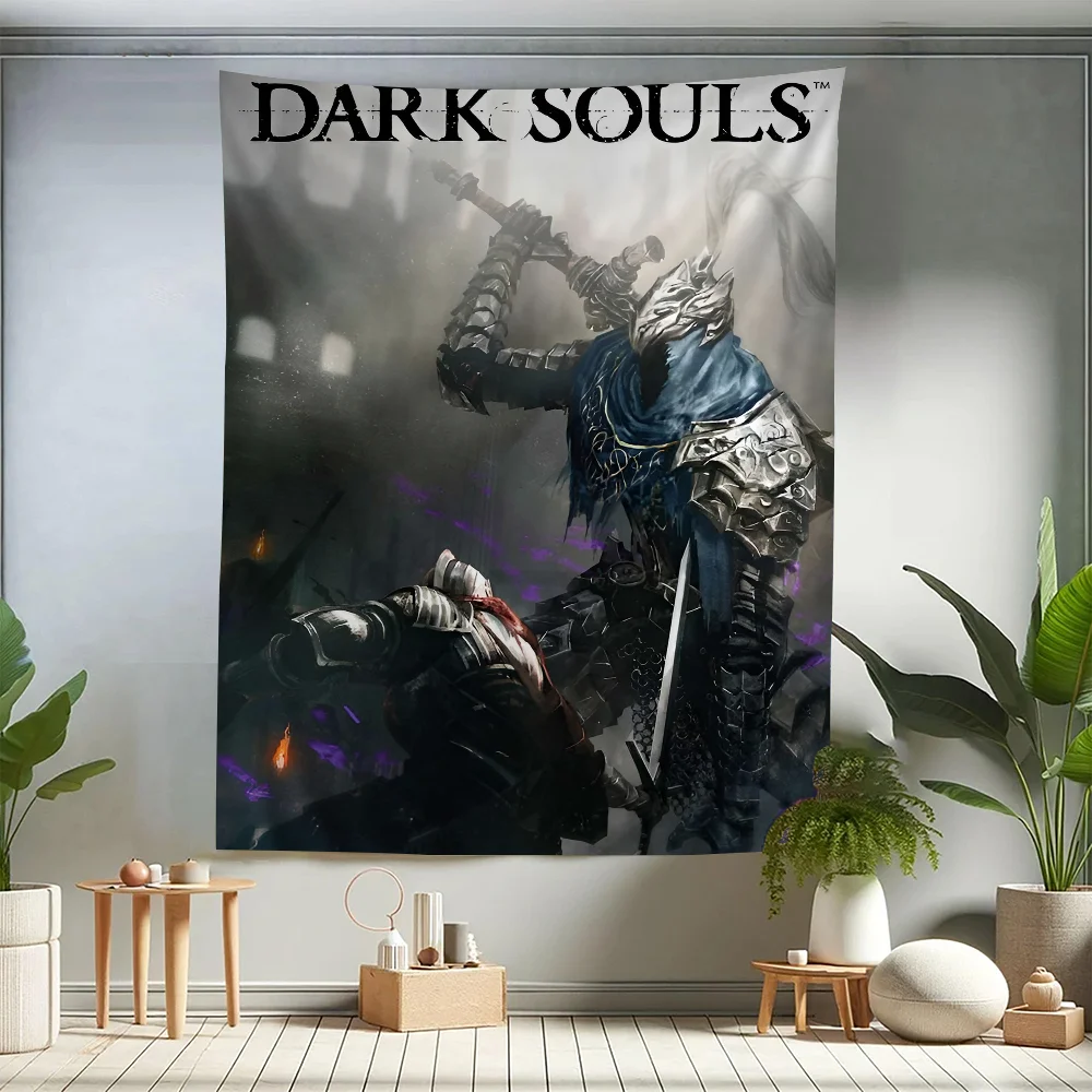 

Classic Game Poster Dark Souls Cartoon Tapestry Art Science Fiction Room Home Decor Wall Hanging Sheets