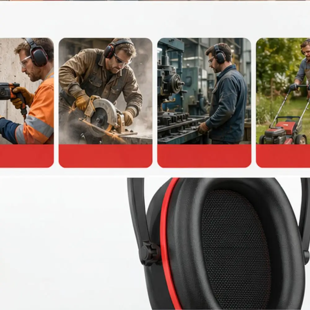 Durable Noise Reduction Muffs Soft Headband Protective Gear For Peaceful Sleeping Studying Indoor Focus Hearing Defense