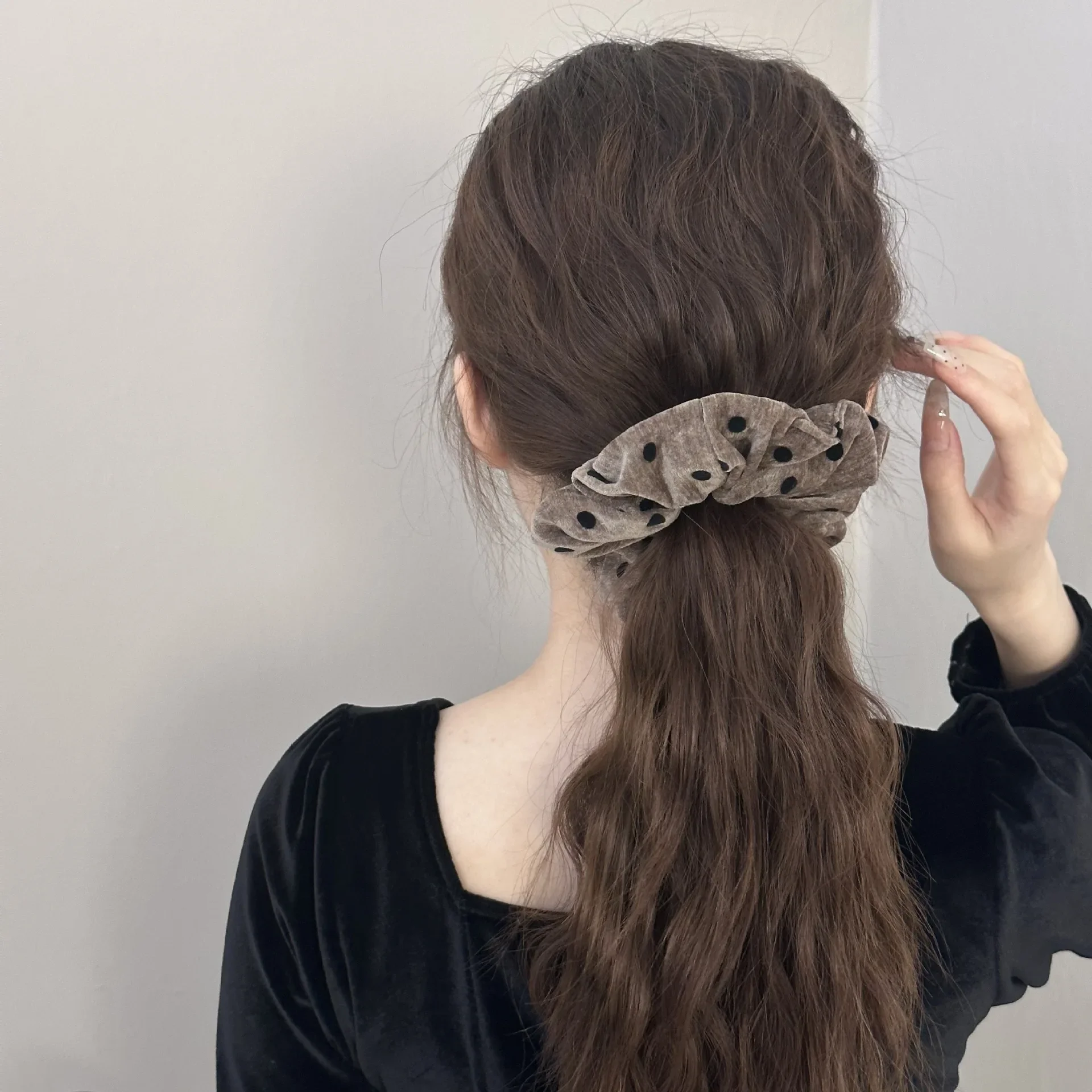 Grandi accessori per capelli per le donne ragazza coreana cravatta elastici scrunchies fascinators elastici elegante grande moda vintage leader