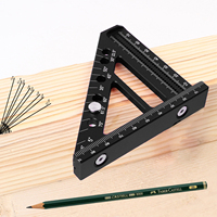 Aluminum Alloy Square Protractor Multi-Angle Measuring Ruler Height Gauge Miter Triangle Ruler High Precision Layout Tools