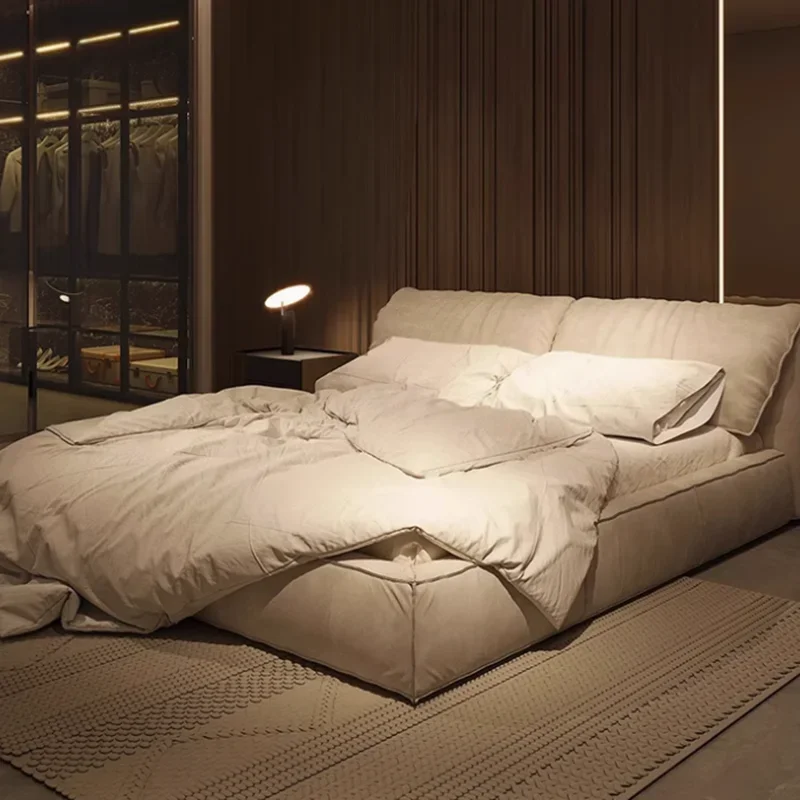 

Double King Metal Double Bed Storage Space Simple White Modern Wooden Double Beds Girls Luxury Japanese Beliche Unique Furniture