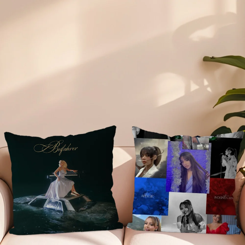 Ayliva Cool Singer Pop Music Pillow Case For Sofa Bedroom Living Room Office Bedside Table Backrest Cushion Printing Square