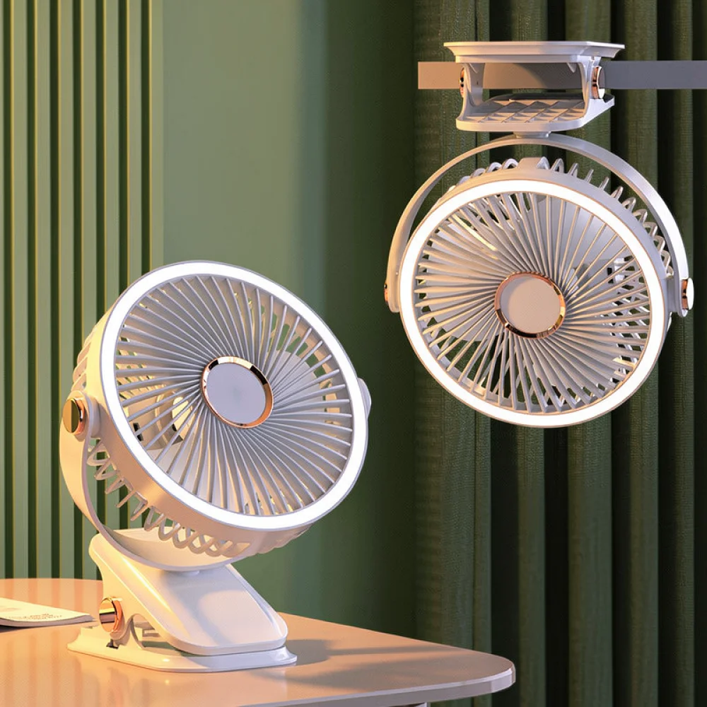 Personal Clip Fan Usb Rechargeable Desktop Cooler Quiet Air Flow For Home Office Student Dormitory Table Cooling