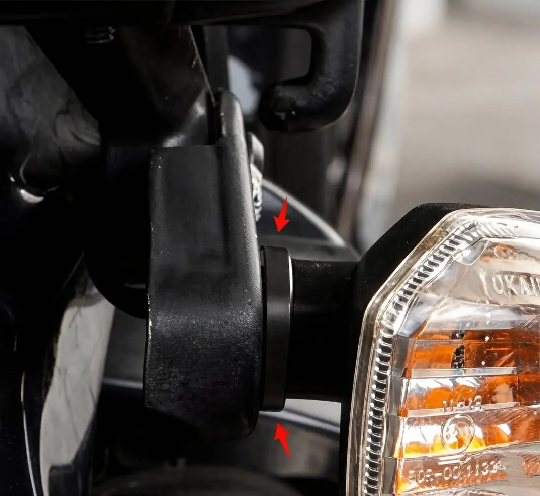 

For Kawasaki KLR 650 KLR650 KLR-650 2008-2017-2018 Motorcycle Blinker Stalk Elimination Kit Turn Signal Indicator Spacer Adapter