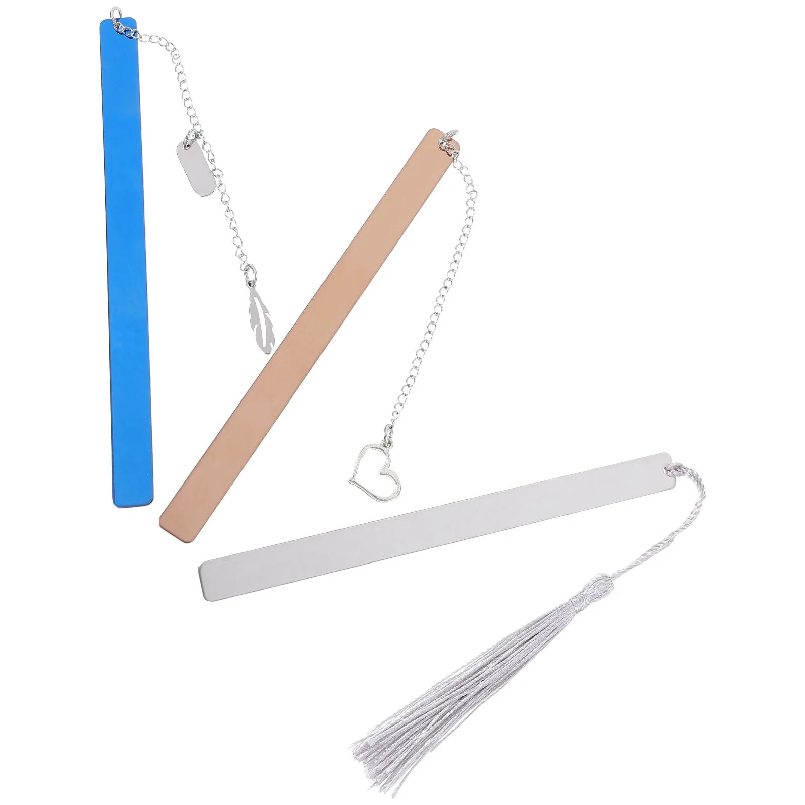 3Pcs Classic Bible Sign Bookmarks Zinc Alloy Stainless Steel Waterproof Tearresistant Wearable Reusable Reading Page