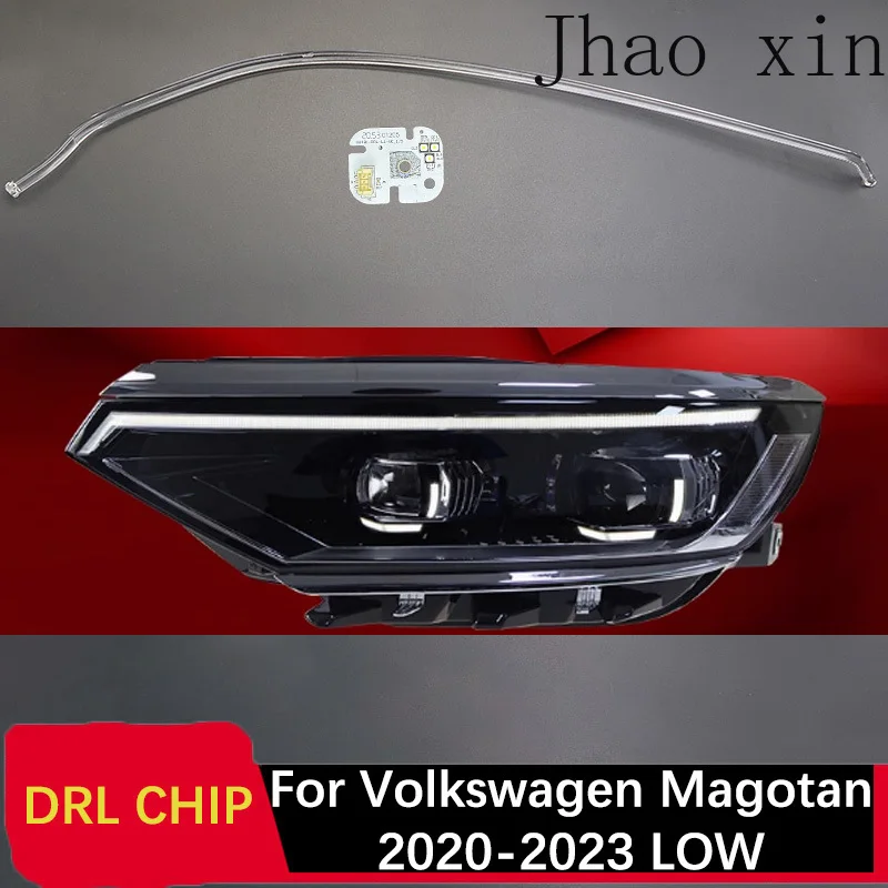 

For Volkswagen Magotan White Light 20-2023 LOW Car Headlights DRL CHIP Lamp Tube Angel Eye Circuit Board Ballast Module DRL Lamp