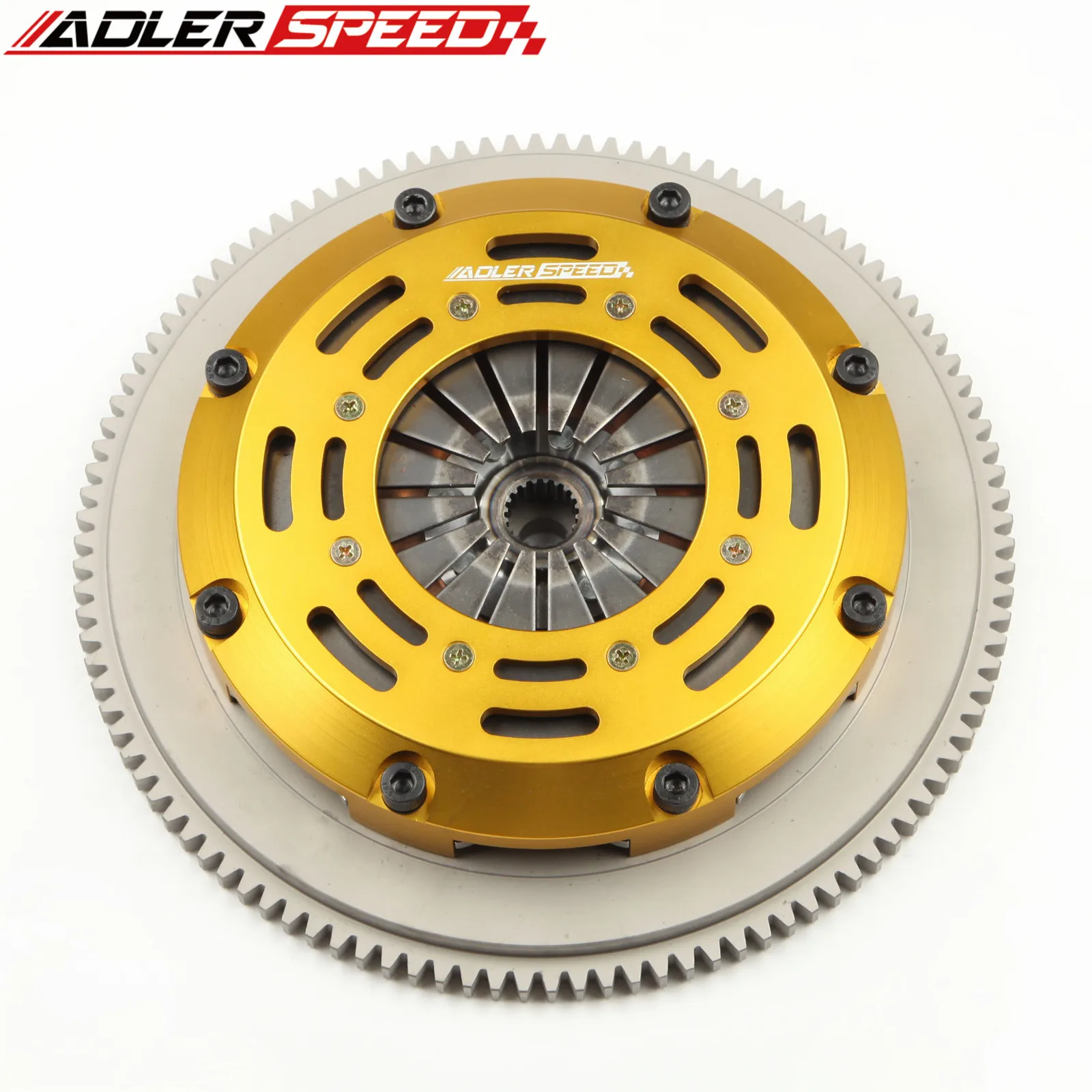 ADLERSPEED RACING SINGLE DISC CLUTCH + FLYWHEEL FOR 1989-4/1992 Eagle Talon TSi Turbo 2.0L FWD 6-Bolt