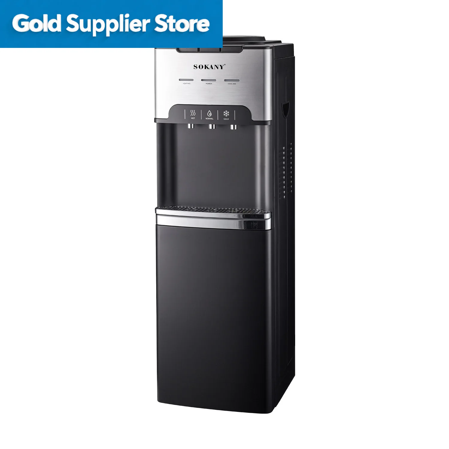 Sokany 09072 Vertical Electric Water Dispenser Home Office Hot Cold Drinking Machine Plastic Housing for Residential Use Export